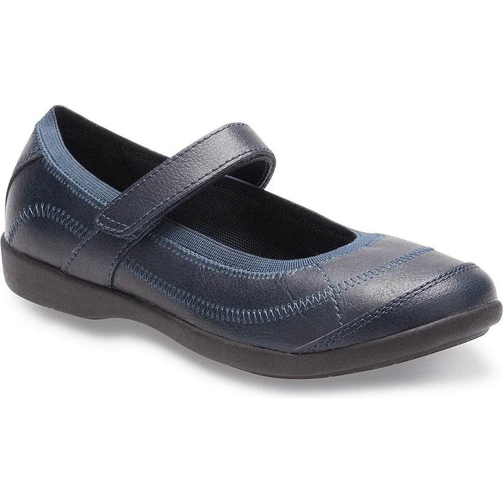 Hush Puppies Reese HP855894-410 Flat Girls 13.5 W Navy Leather Mary Jane RHS9441